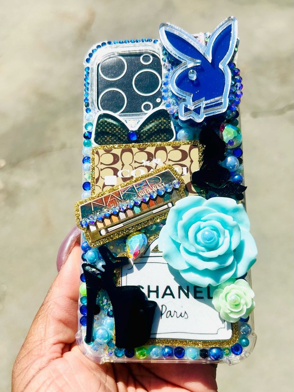14 PRO MAX🩵Bling Phone Case (iPhone 14 Pro Max)